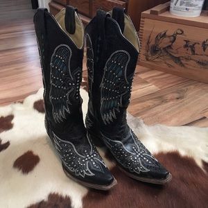 Corral Black & Turquoise Boots
